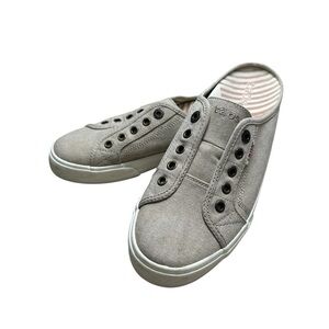Taos Women’s 9.5 Tan Oat Washed Canvas EZ-Soul Slip On Mule Sneaker